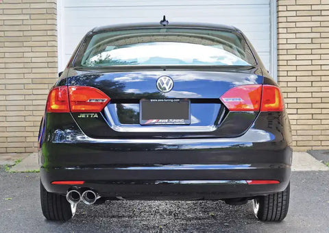 AWE Tuning MK6 Jetta TDI Touring Edition Exhaust - Silver Tips
