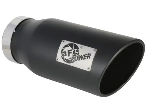 aFe 49-02075-B ATLAS 5in Alum Steel DPF-Back Exhaust System w/Black Tip 19-20 Ram Diesel Trucks L6-6.7L (td)