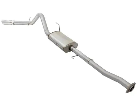 aFe 49-43073-P MACHForce XP Exhaust 3in-3.5in SS Single Side Ext CB w/ Polished Tips 15 Ford F150 V8 5.0L CC/SB
