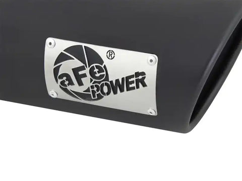 aFe 49T30401-B09 MACHForce XP 3in Inlet x 4in Outlet 9in Length Clamp-On Black Tip