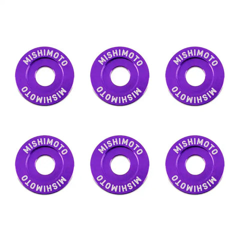 Mishimoto Small Fender Washer Kit (6pcs) - Purple