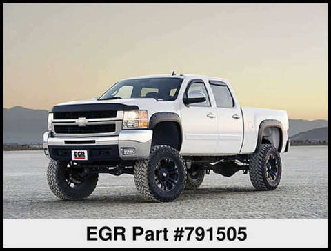 EGR 07-13 Chev Silverado 6-8ft Bed Bolt-On Look Fender Flares - Set Matte