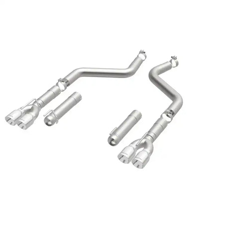 MagnaFlow Axle-Back, SS, 3in, Quad Split Rear 3.5 Tips 2015 Dodge Challenger incl SRT Hellcat