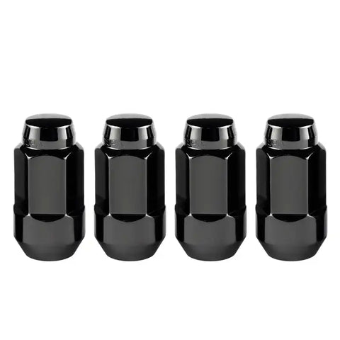 McGard Hex Lug Nut (Cone Seat Bulge Style) M14X1.5 / 22mm 1.945in. Length (4-Pack) - Black