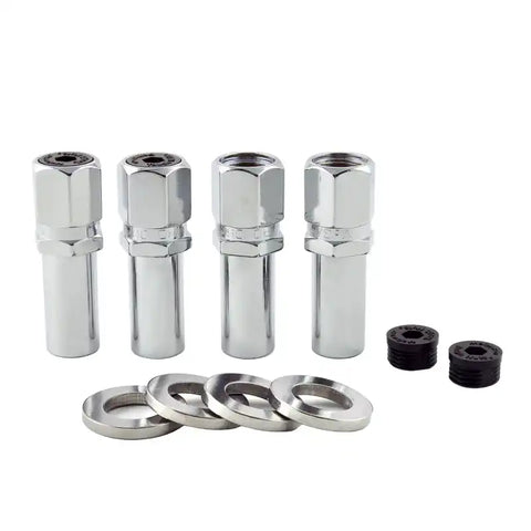 McGard Hex Lug Nut (Drag Racing X-Long Shank) 7/16-20 / 13/16 2.475in. Length (4-Pk) - Chrome