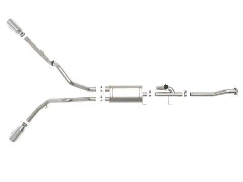 aFe 49-33123-P Gemini XV 3in 304 SS Cat-Back Exhaust 15-20 Ford F-150 V6 2.7L/3.5 w/ Polished Tips