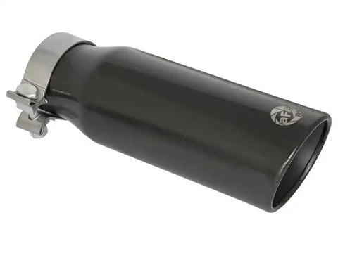 aFe 49T30404-B121 MACH Force-Xp 409 Stainless Steel Clamp-on Exhaust Tip 3in Inlet 4in Outlet - Black