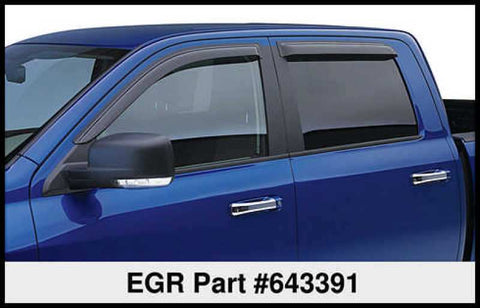 EGR 09+ Ford F/S Pickup Crew Cab Tape-On Window Visors - Set of 4