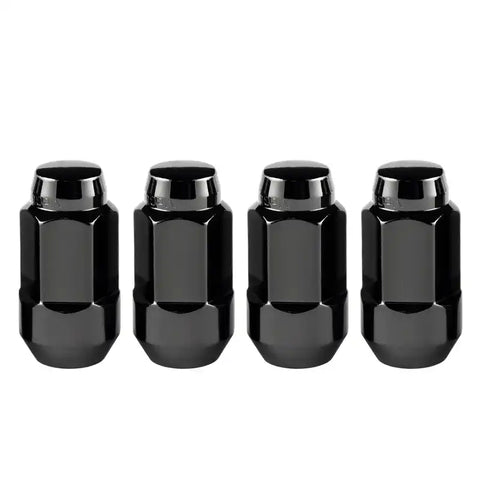 McGard Hex Lug Nut (Cone Seat Bulge Style) M14X1.5 / 22mm 1.945in. Length (4-Pack) - Black