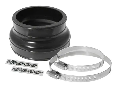 aFe 59-00033 Magnum FORCE CAI Univ. (4-1/4in ID to 3-1/2in x 2-1/2in L) Straight Reducing Coupler - Black