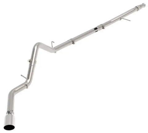aFe 49-44128-P Large Bore-HD 3 409SS DPF-Back 20-21 GM Trucks L6-3.0L (td) LM2 - Polished Tip