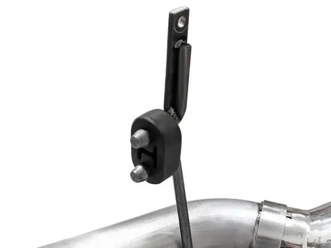 aFe 49-43122-P Large Bore-HD 4in 409 Stainless Steel DPF-Back Exhaust w/Polished Tips 15-16 Ford Diesel Truck