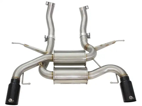 aFe 49-36327-B MACHForce XP 2.5in Axle Back Stainless Exhaust w/ Black Tips 07-13 BMW 335i 3.0L L6 (E90/92) N55