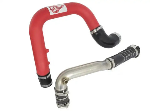 aFe 46-20268-R BladeRunner 2.5in Red IC Tube Hot Side w/ Coupling & Clamp Kit 2016 GM Colorado/Canyon 2.8L