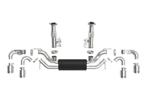 aFe 49-34124-P MACH Force-Xp 3 to 2-1/2 304SS Cat-Back 2020 Chevy Corvette (C8) 6.2L - Polished Tip
