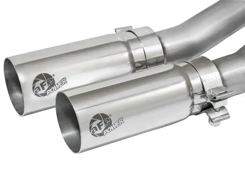 aFe 49-44070-P Rebel Series CB Middle-Side Exit SS Exhaust w/ Polished Tips 09-16 GM Silverado/Sierra V6/V8