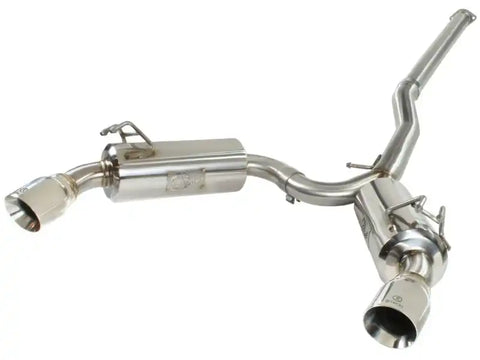 aFe 49-36701 Takeda Exhaust 304SS Dual Cat-Back w/ Polished Tips 08-13 Mitsubishi Lancer Evo X L4 2.0L Turbo