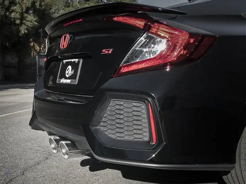 aFe 49-36621-P Takeda 3in 304 SS Cat-Back Exhaust System w/Polished Tips 2017+ Honda Civic Si (4dr) I4 1.5L (t)