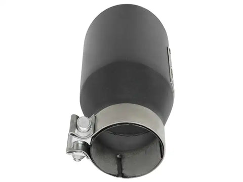 aFe 49T30451-B091 MACH Force-Xp 3in 304 SS Metallic Black Exhaust Tip In x 4-1/2in Out 9in L Clamp-On Right
