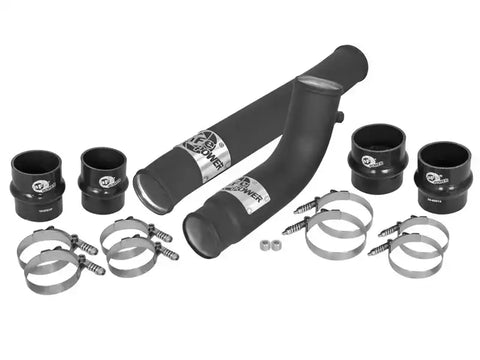aFe 46-20084-B BladeRunner 2.75in Hot 3.5in Cold Side Intercooler Tubes w/ Coupling Clamp Kit 10-12 Dodge 6.7L