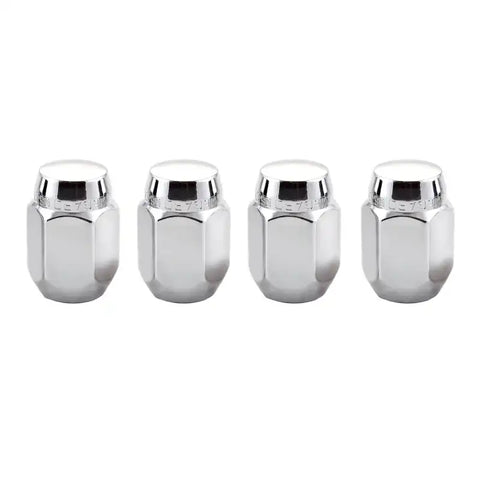 McGard Hex Lug Nut (Cone Seat) M12X1.25 / 13/16 1.28in. Length (4-Pack) - Chrome