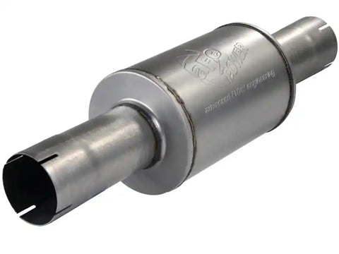 aFe 49-91014 Atlas Exhausts Mufflers Al Steel EXH Muffler 4 ID In/Out 8 Dia x 12L