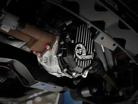 aFe 46-71050B Power 11-18 GM 2500-3500 AAM 9.25 Axle Front Differential Cover Black Machined Street Series