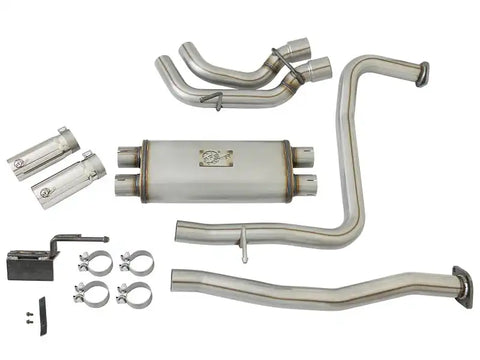 aFe 49-46126-P POWER Rebel Series 2-1/2in 409 SS Cat Back Exhaust w/ Polished Tips 16-17 Nissan Titan V8 5.6L