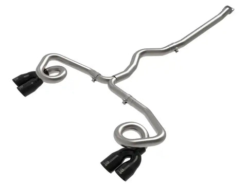 aFe 49-36809-B POWER Takeda 3in to 2-1/2in 304 SS Cat-Back Exhaust w/ Black Tips 22-23 Subaru WRX H4-2.4L (t)