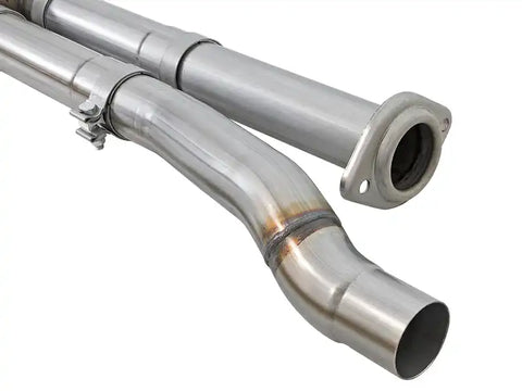 aFe 49-43045-P MACHForce XP Exhaust Cat-Back SS-409 2017 Ford F-150 Raptor V6-3.5L (tt) w/ Polished Tips
