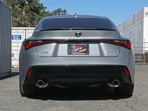 aFe 49-36060-C Lexus IS350 14-22 V6-3.5L Takeda Axle-Back Exhaust System- Carbon Fiber Tip