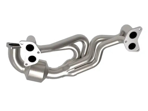 aFe 48-36804-HC Twisted Steel 304 Stainless Header w/ Cat 13-19 Subaru Outback H4-2.4L