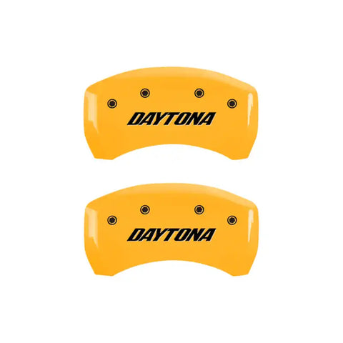 MGP 4 Caliper Covers Engraved Front & Rear With stripes/Dodge Black finish silver ch