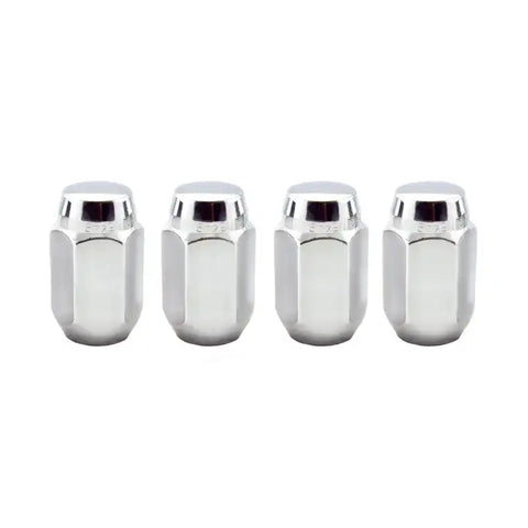 McGard Hex Lug Nut (Cone Seat) M12X1.5 / 13/16 1.5in. Length (4-Pack) - Chrome