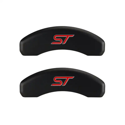 MGP 4 Caliper Covers Engraved Front & Rear No bolts/ST Red finish silver ch