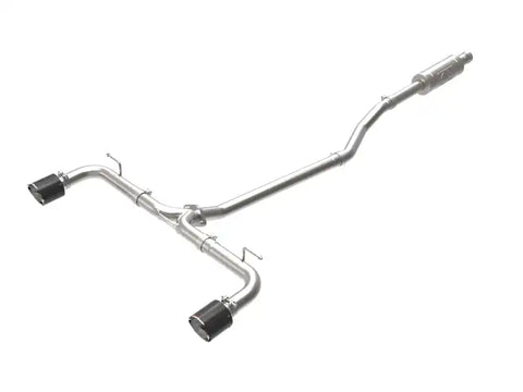 aFe 49-37015-C Takeda 2-1/2in 304 SS Cat-Back Exhaust w/ Carbon Fiber Tips 14-18 Mazda 3 L4 2.0L/2.5L
