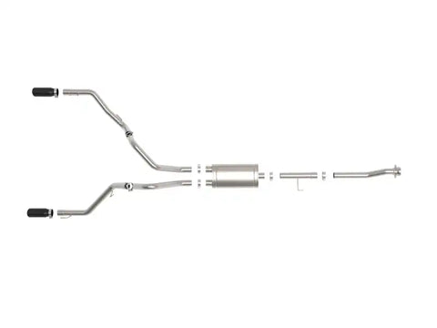aFe 49-33127-B Vulcan 3in 304 SS Cat-Back Exhaust 2021 Ford F-150 V6 2.7L/3.5L (tt)/V8 5.0L w/ Black Tips