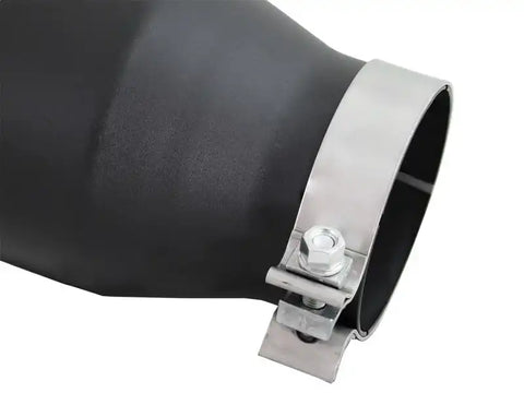 aFe 49T40601-B12 Diesel Exhaust Tip Bolt On Black 4in Inlex x 6in Outlet 12in