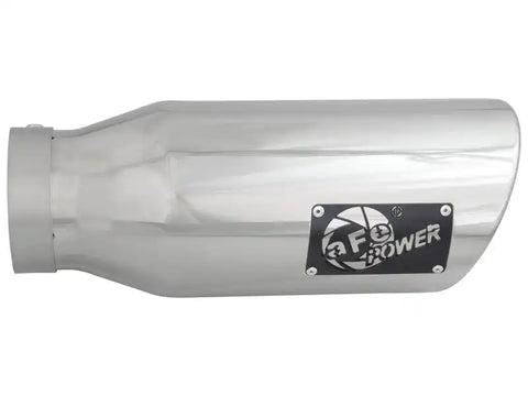 aFe 49T40601-P15 Diesel Exhaust Tip Bolt On Polished 4in Inlet x 6in Outlet 15in Long