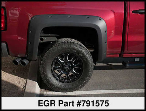 EGR 14+ Chev Silverado 6-8ft Bed Bolt-On Look Fender Flares - Set Matte