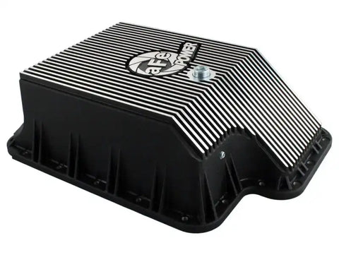 aFe 46-70122-1 Transmission Pan (Black) Ford Diesel Trucks 03-10 V8-6.0/6.4L (td)