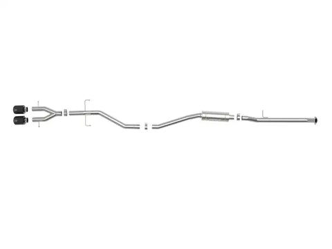 aFe 49-36620-B Takeda 2.5in 304SS Cat-Back Exhaust System 17-20 Honda Civic SI Coupe L4-1.5L (t) - Black Tip