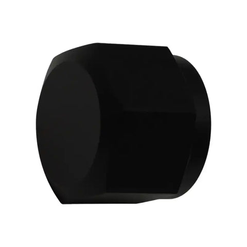 DeatschWerks 10AN Female Flare Cap - Anodized Matte Black