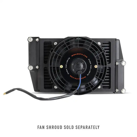 Mishimoto Heavy-Duty Oil Cooler - 10" Opposite-Side Outlets - Black