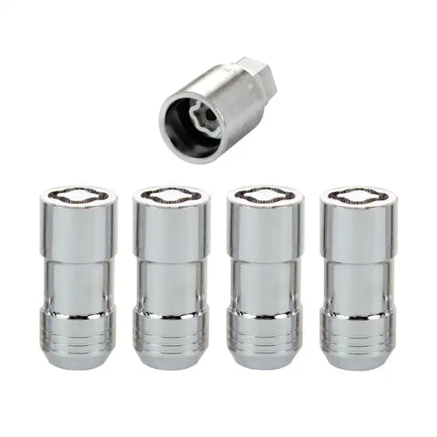McGard Wheel Lock Nut Set - 4pk. (Cone Seat) M14X1.5 / 21mm & 22mm Dual Hex 1.965in. L Chrome