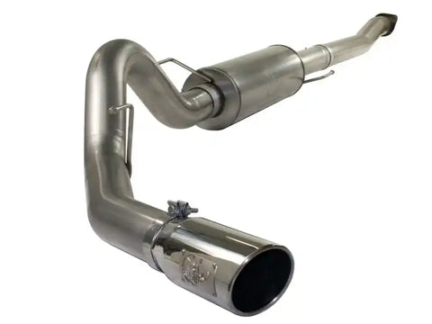 aFe 49-43041-P MACHForce XP Exhaust Cat-Back SS-409 4in Polished Tip 11-12 Ford F-150 EcoBoost V6-3.5L (tt)