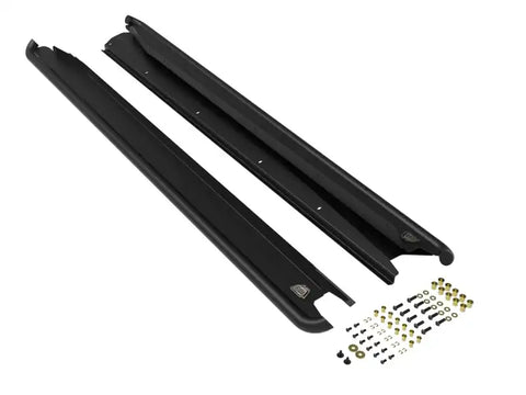aFe 79-27003 POWER 20-23 Subaru Outback H4 2.4L (t) / 2.5L Terra Guard Trail Slider Steps - Black