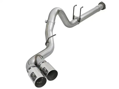 aFe 49-43121-P Power 15-16 Ford F250/F350 6.7L Diesel Rebel XD 4in 409 SS DPF-Back Exhaust System - Pol Tips