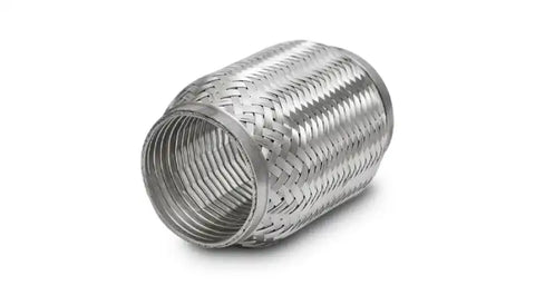Vibrant SS Turbo FLEX Coupling with Interlock Liner 1.5in inlet/outlet x 4in long