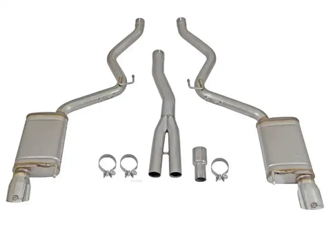 aFe 49-33084-P MACHForce XP Exhausts Cat-Back SS-304 EXH w/ Polished Tips 15-16 Ford Mustang EcoBoost 2.3L (t)